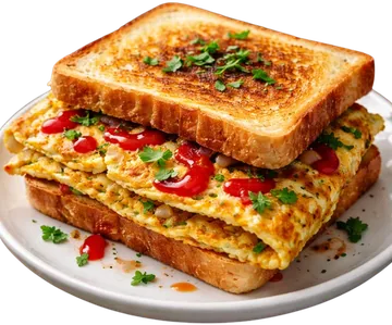 Cheese Bread Omelette